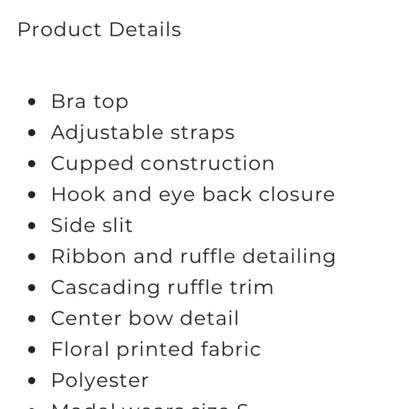 Edikted Floral Sweetheart Floral Corset Cami  Bra Top. NWT - Picture 15 of 15